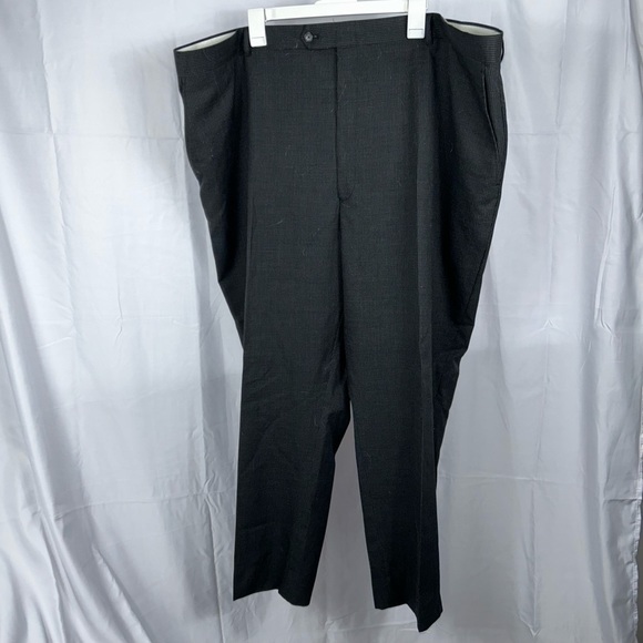 Jones New York Trouser Suit Pants Solid Pinstripe Button Hook & Eye Zip Closure - Picture 9 of 9